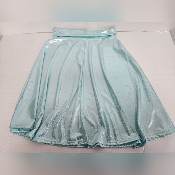 Urban Coco Shimmer Skirt Light Blue w/silver Dots Girls Size L NWT - Picture 4 of 8